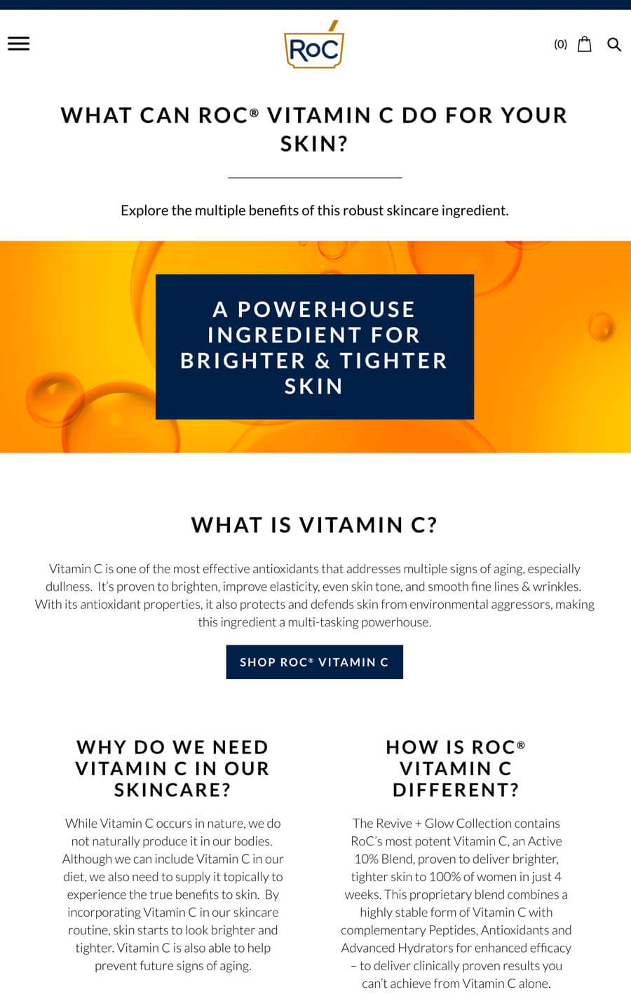 Roc Skincare screen 4