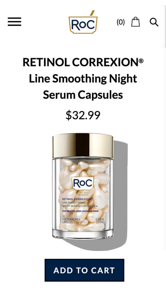 Roc Skincare screen 2